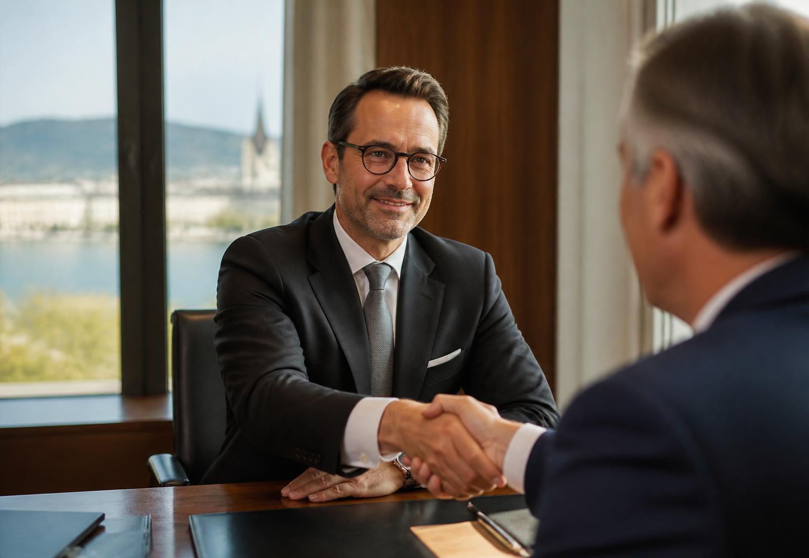 Persönliche Beratung bei Suter Capital mit Blick auf Zürich